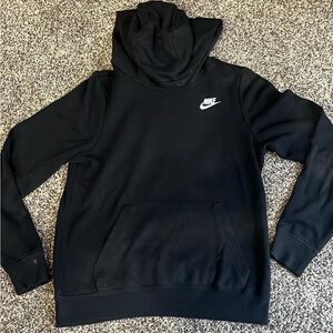 Nike Unisex Black Mock Neck Hoodie